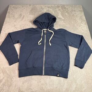 NWOT American Giant Women Midweight Full Zip Hoodie Sweatshirt M Blue USA Made